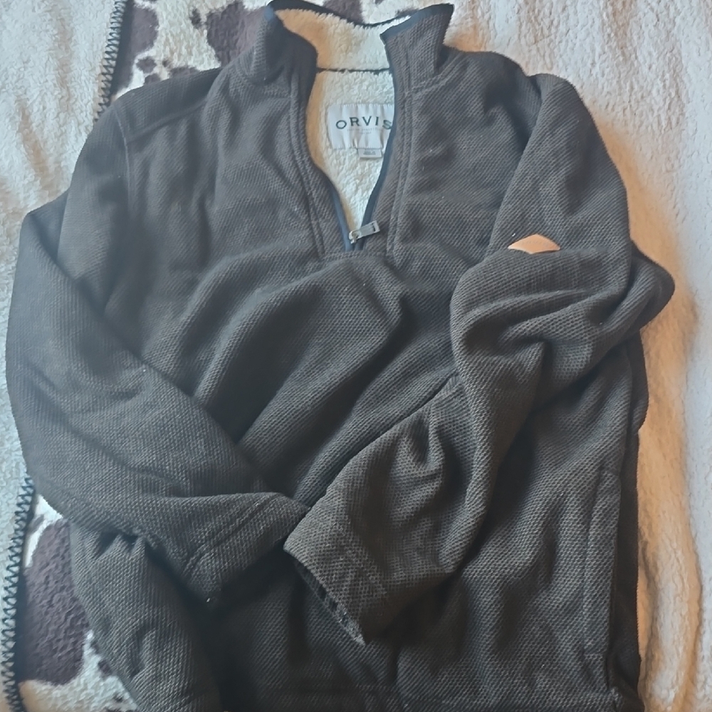 Orvis Men's Brown Sherpa Sweater